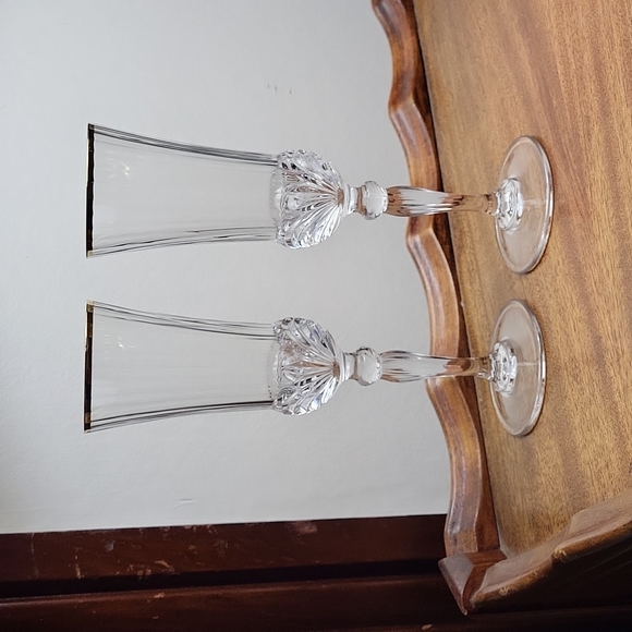 Unsure Dining Vintage Lead Crystal Champagne Flutes Poshmark